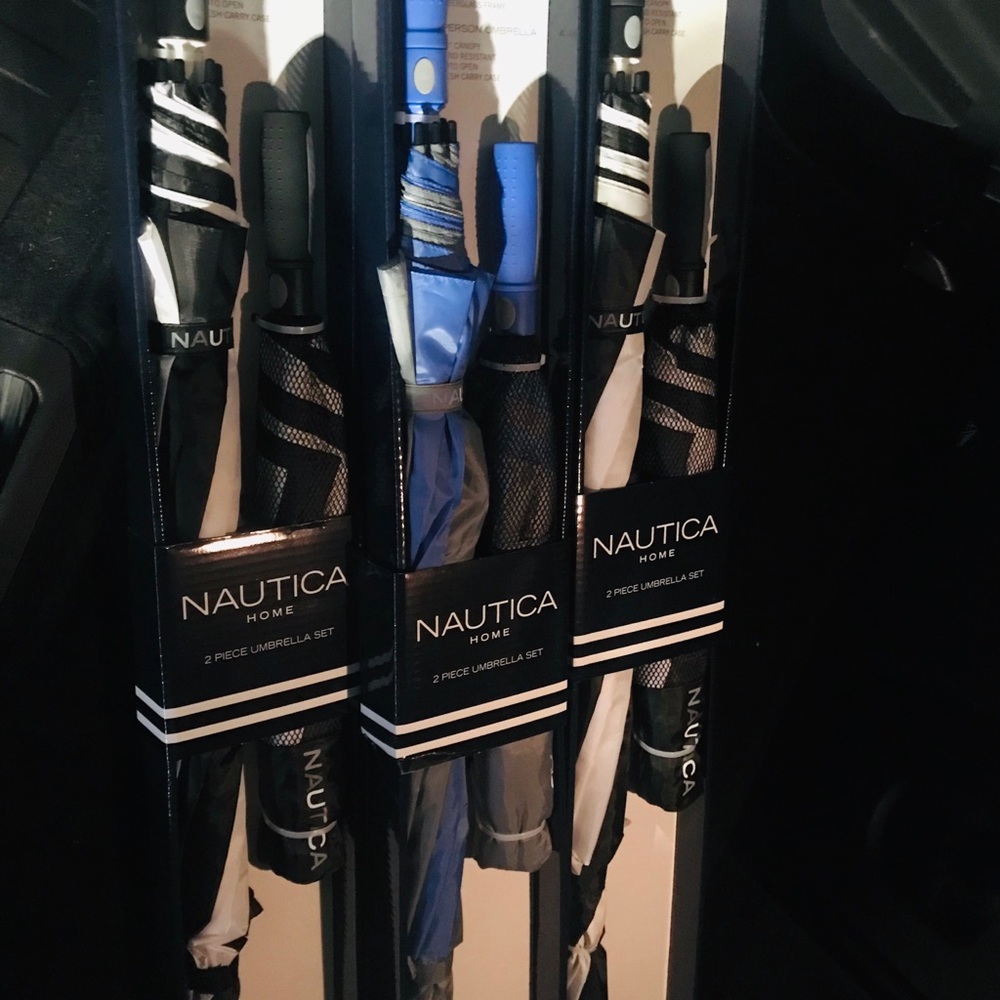 Nautica Golf Umbrella and 2-Person Umbrella